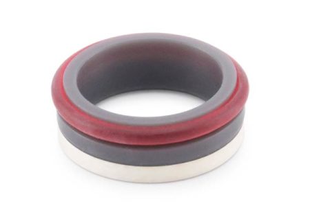 FLOW PARTS_ZYF804-HG #004407-1, 004406-1, B-8075-119 HP Seal, Incl O-Ring and Hoop, Prime Gray